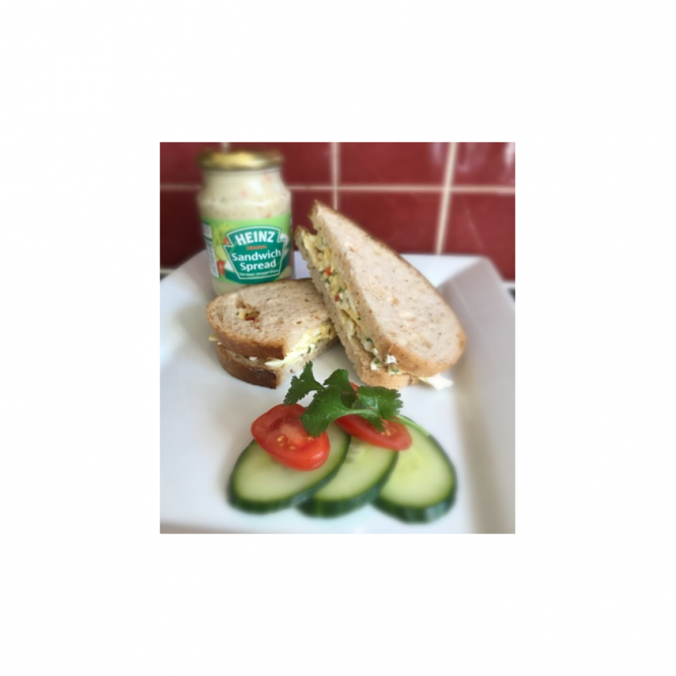 MEVALIA LOW PROTEIN DOUBLE CHEESE & CHIVE SANDWICH